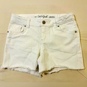 Cat & Jack Girls Size L (10/12) White Shorts